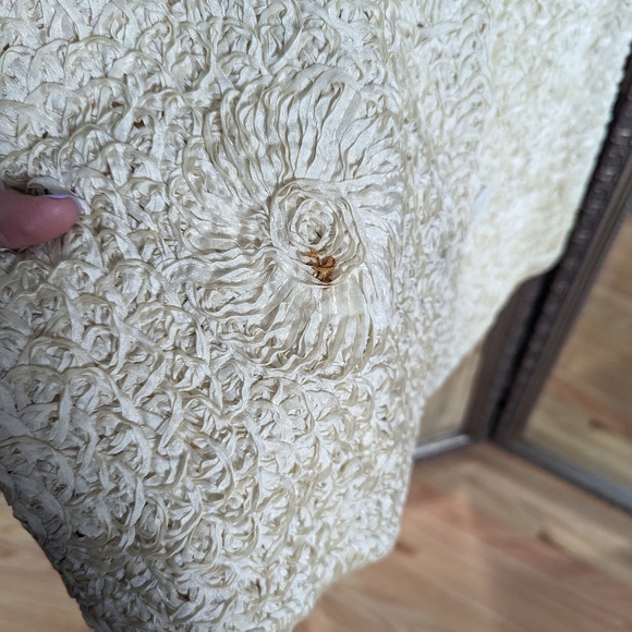 Vintage 1940s H.B. BURNETTE cream / off white soutache ribbon work jacket - Picture 3 of 7